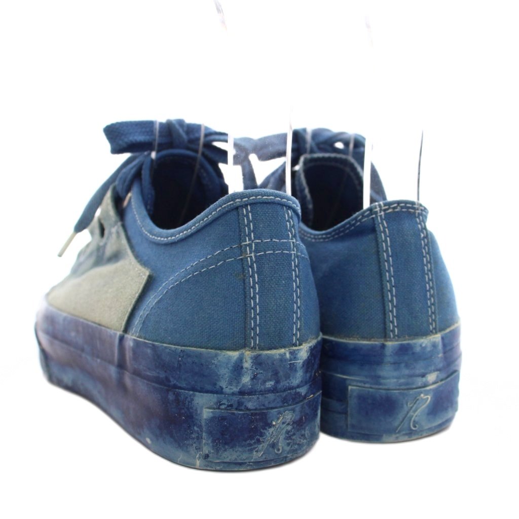 【中古】ニードルス ニードルズ Needles スニーカー ローカット シューズ 5.5 青 ブルー USED加工 /YM レディース ニードルス ニードルズ Needles スニーカー ローカット シューズ 5.5