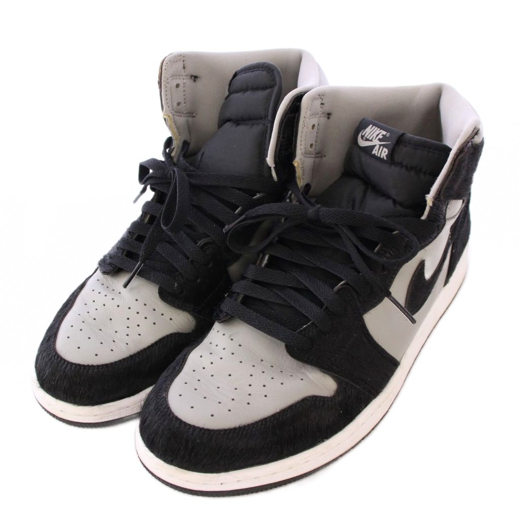 【中古】ナイキ エアジョーダン1レトロハイOGミディアムグレー スニーカー US12 29cm 黒 ブラック DZ2523-001 ナイキ NIKE AIR JORDAN 1 RETRO HIGH OG MEDIUM GREY エアジョーダン1