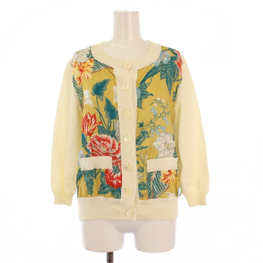 KEITA MARUGAMA ケイタマルヤマのレース編み、花柄ニットキャミソール