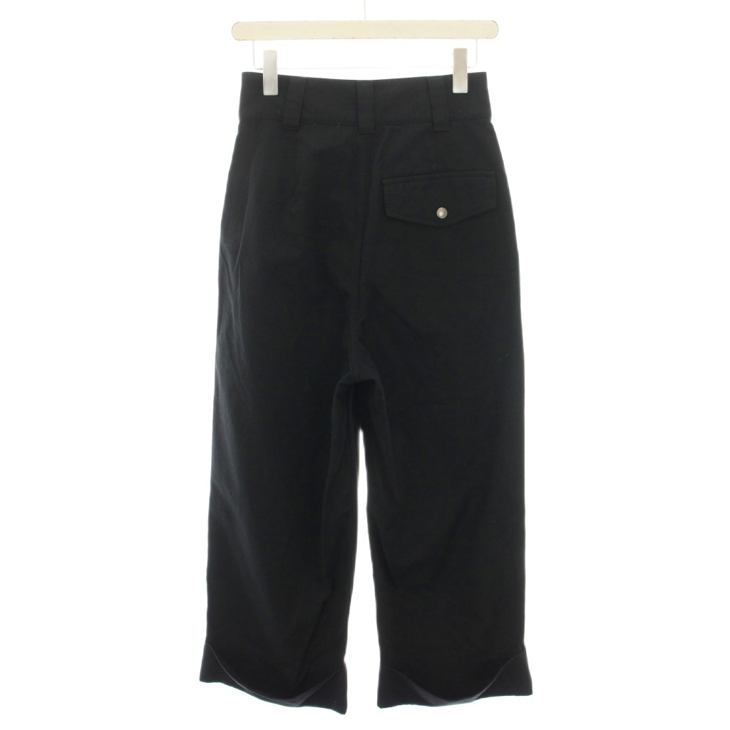 美品 MHL ファインコットンイージーパンツ 1 黒 MHL. コットンツイルパンツ 【公式通販】