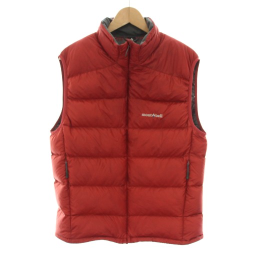 モンベル Montbell ライトアルパインダウンベスト アウター ロゴ刺繍 L