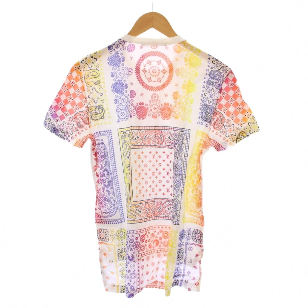 Louis Vuitton カラフルモノグラム半袖シャツM Louis Vuitton カラフルモノグラム半袖シャツM Louis Vuitton カラフル
