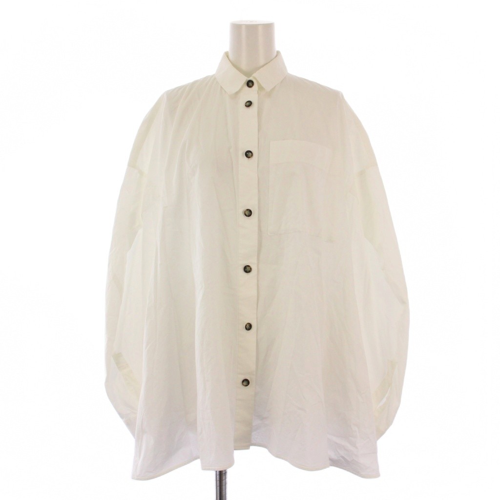 エンフォルド ENFOLD シャツ ブラウス 長袖 38 ホワイト 300FS930-1540