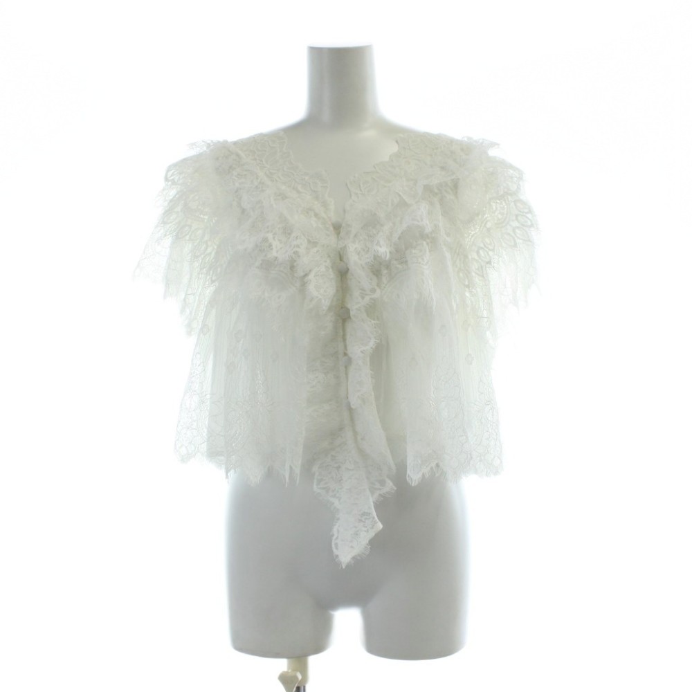 FRAY I.D レースギャザーショートブラウス