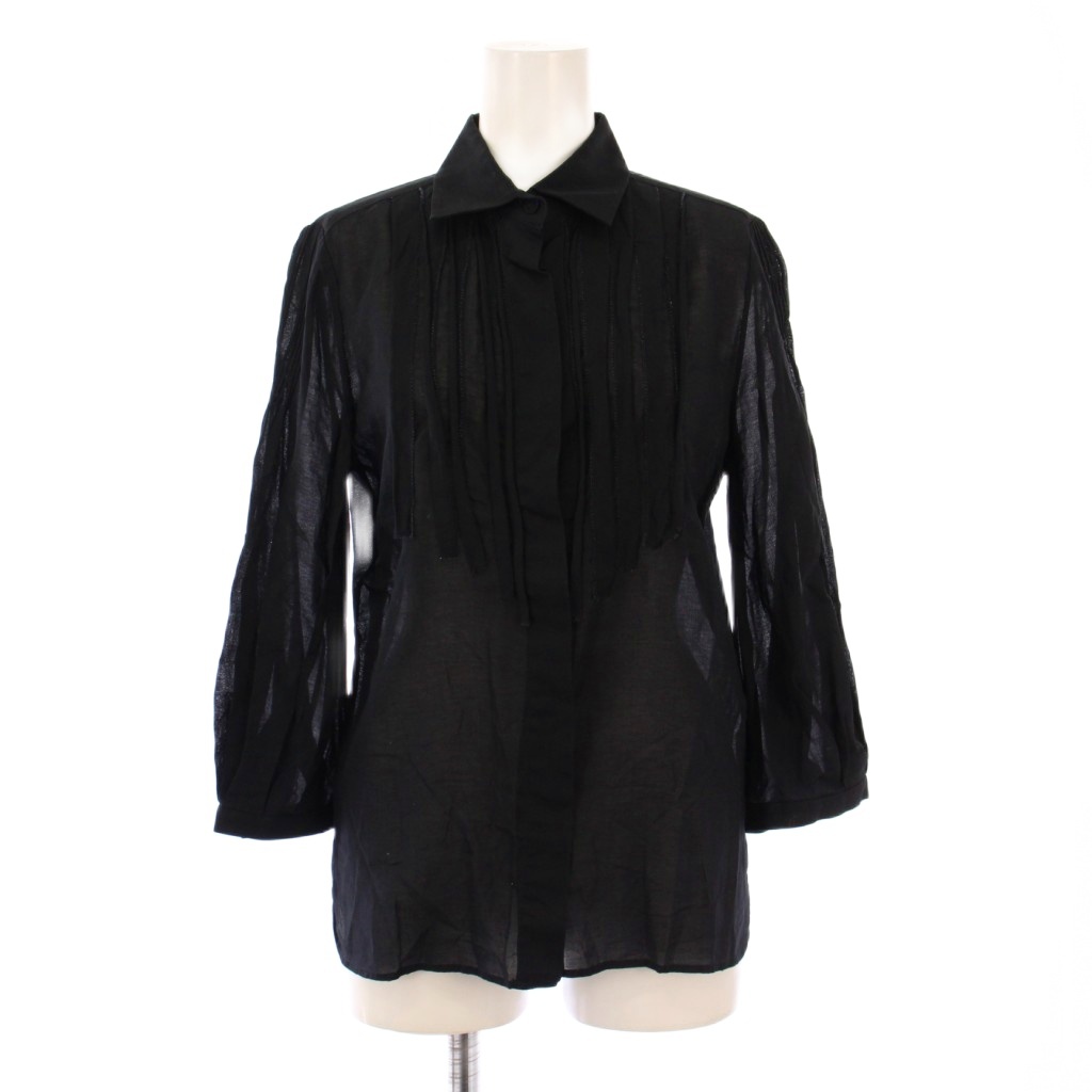 アドーア ADORE シャツ ブラウス 長袖 レギュラーカラー シアー