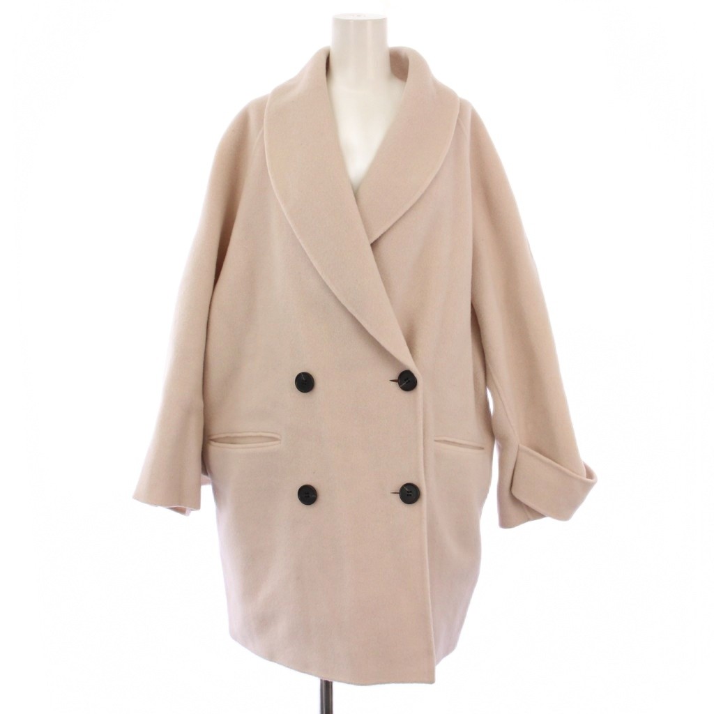 ミラオーウェン Mila Owen 22AW 接結ハーフ丈Aラインコート ミドル丈