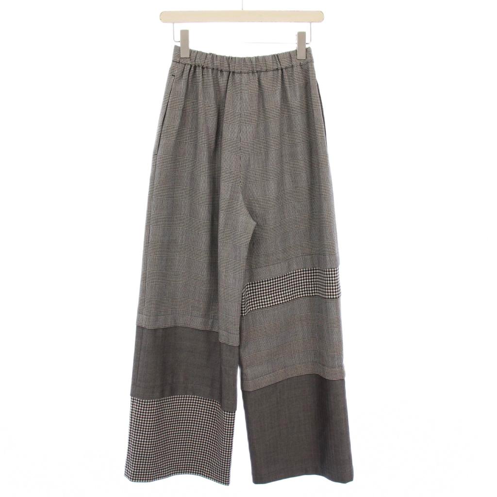 ENFOLD ジャガードクロスMIXパンツ 楽天市場】ジャガードパンツ ストレートライン 【二重織花柄ジャガード