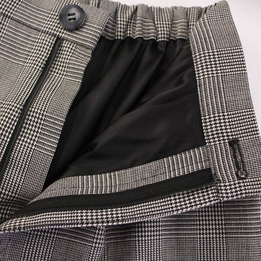 未使用品 エンフォルド ENFOLD モノトーンチェック MIX WIDE PANTS