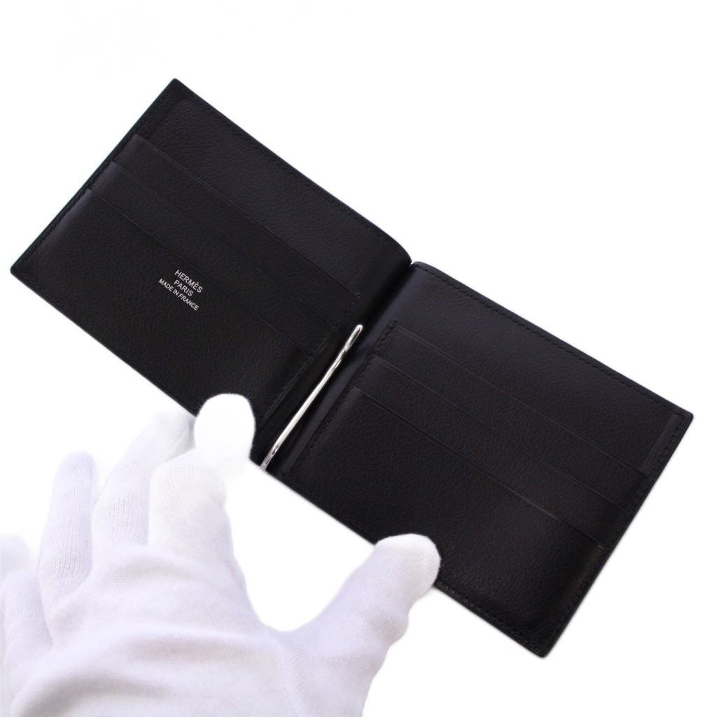 エルメス HERMES 24年製 ポーカーGM マネークリップ 札入れ 二つ折り