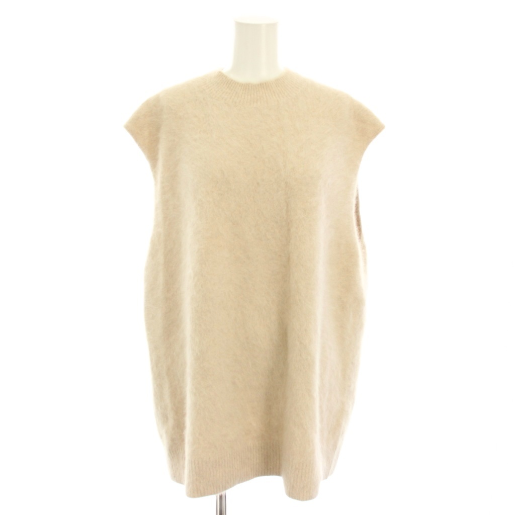 【美品】OHGA（オーガ）ラクーンニットベスト　フォックスベスト　ジレ 美品】OHGA（オーガ）ラクーンニットベスト フォックスベスト ジレ