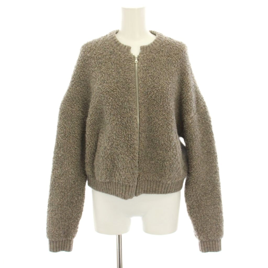 【美品】マカフィー ムートンジップアップカーディガン 近年モデル 定価2,6万 マカフィー】美品 ムートンジップアップカーディガン 22AW 定価2,6万