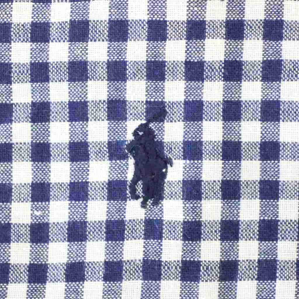 ラルフローレン RALPH LAUREN シャツ 麻混 リネン混 長袖 XL 青 ブルー チェック柄 /AP メンズ