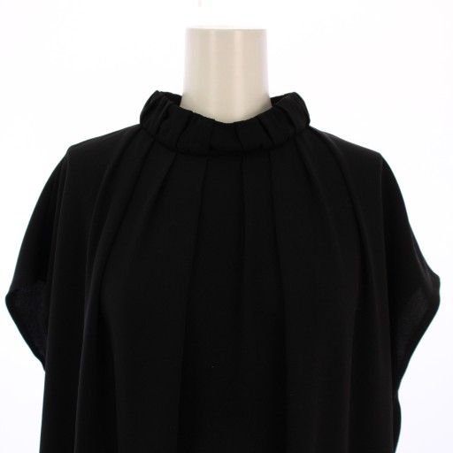 エンフォルド ENFOLD ワンピース ロング丈 半袖 38 黒 300AA233-0530