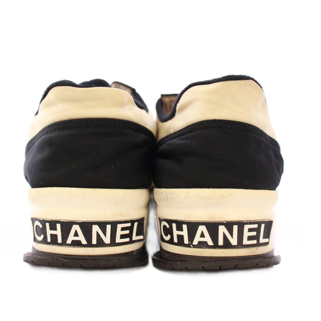 シャネル CHANEL スニーカー ココマーク ロゴマーク ローカット 38 シャネル CHANEL ココマーク ローカットスニーカー シューズ 厚底 ロゴ