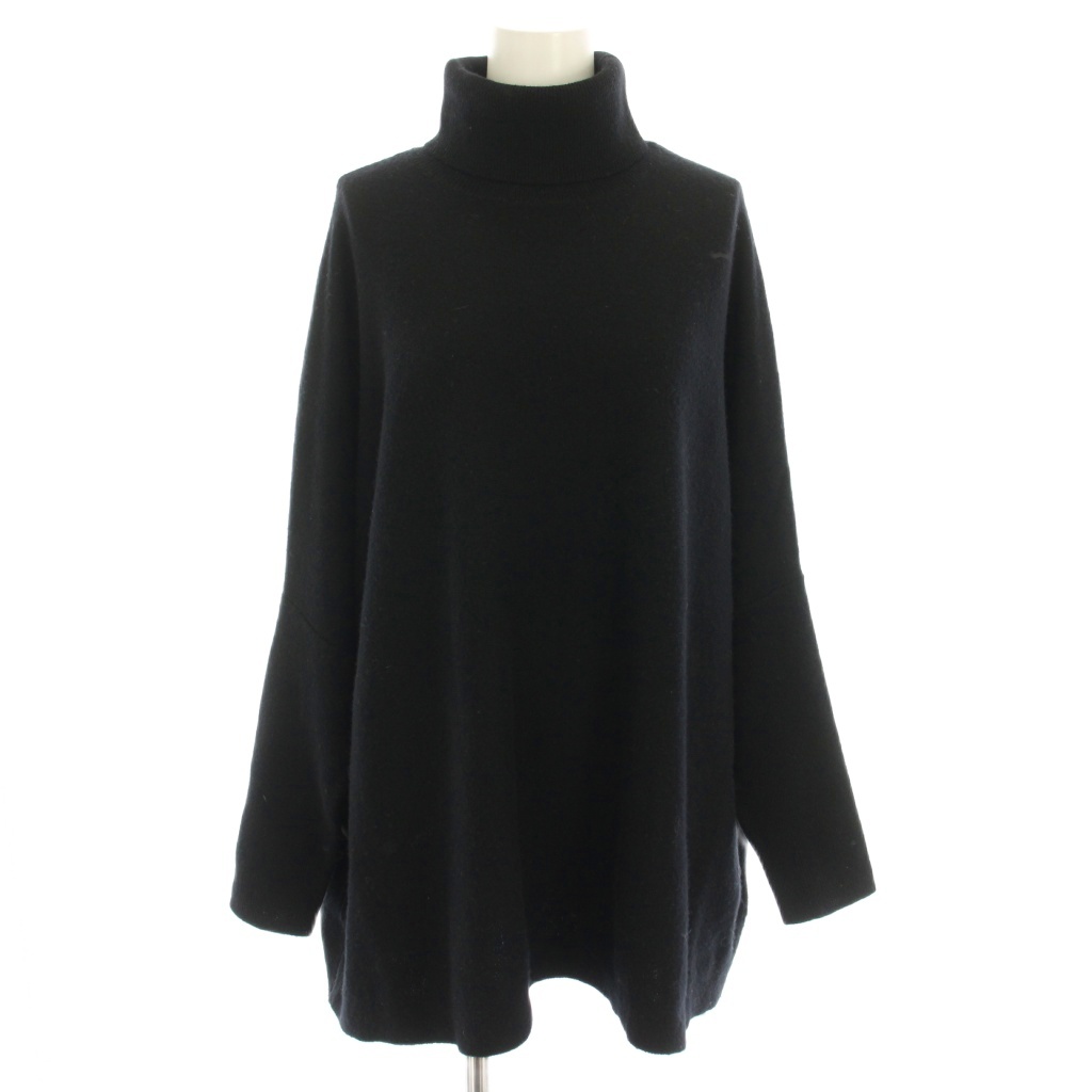 ビアズリー　ハイネックドルマンニット　黒 ハイネックドルマンニット（ニット/セーター）｜BEARDSLEY（ビアズリー