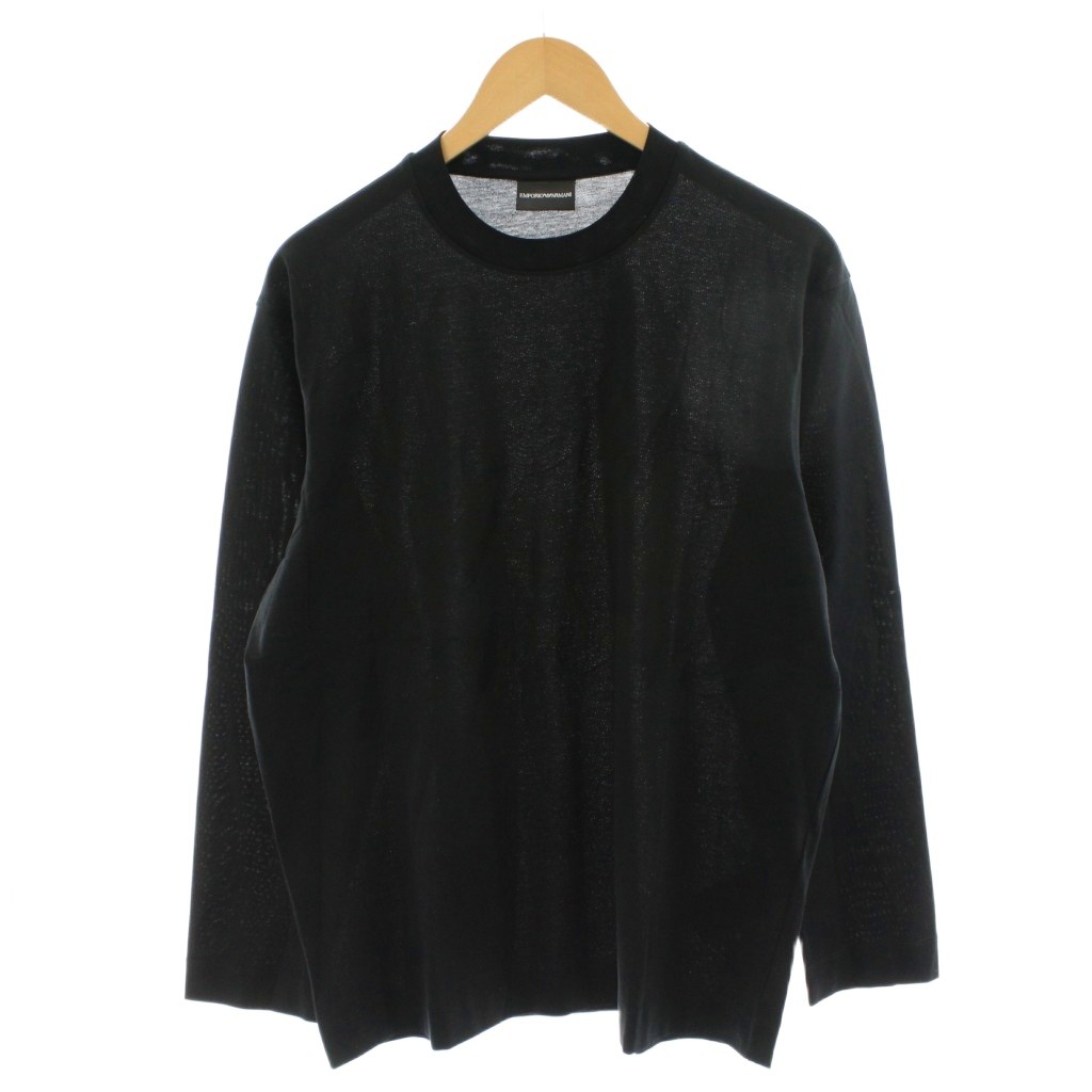 エンポリオアルマーニ EMPORIO ARMANI Tシャツ カットソー 長袖 ロゴ M 