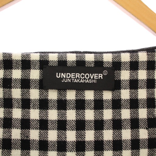 アンダーカバー UNDERCOVER 23AW ギンガムウールモッサ後切替フード付G 
