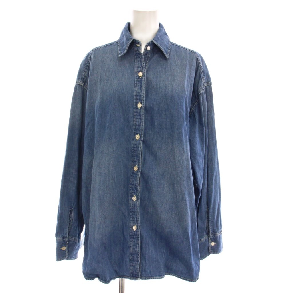 Deuxieme Classe」 長袖シャツ - ブルー レディース 美品△Deuxieme 
