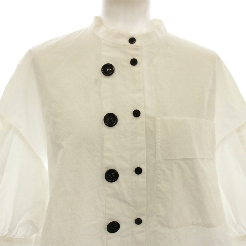エンフォルド ENFOLD 24SS WAVE-HEM SHIRT シャツ ブラウス 半袖 