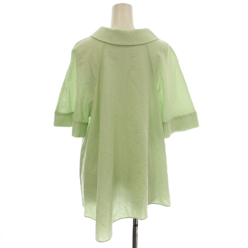エンフォルド ENFOLD 25AW HIGH-NECK BLOUSE シャツ ブラウス 半袖 38 