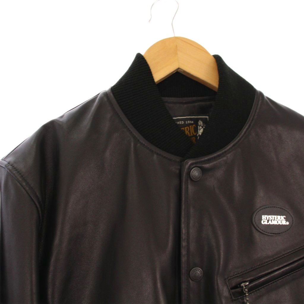 ヒステリックグラマー HYSTERIC GLAMOUR ロッカーズワッペン付 レザー 