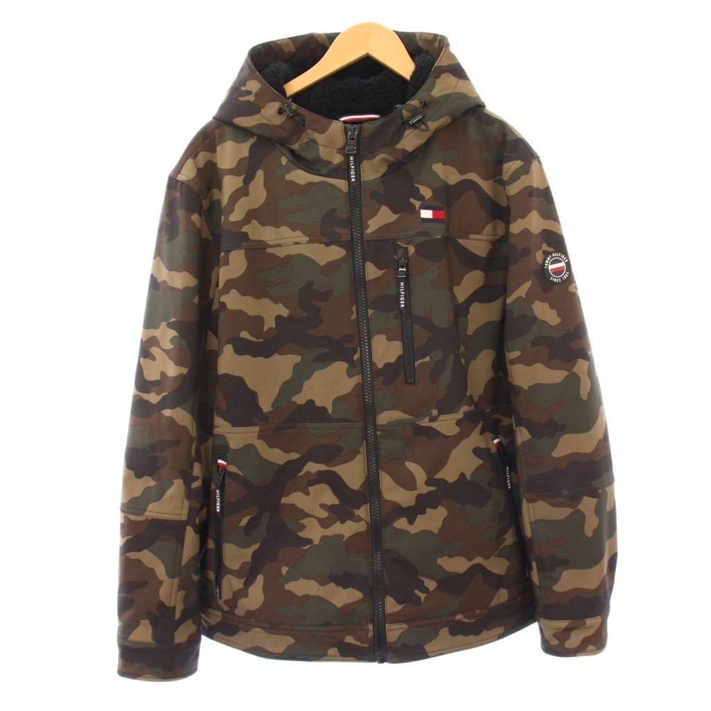 トミーヒルフィガー TOMMY HILFIGER ソフトシェルフードフルジップ 