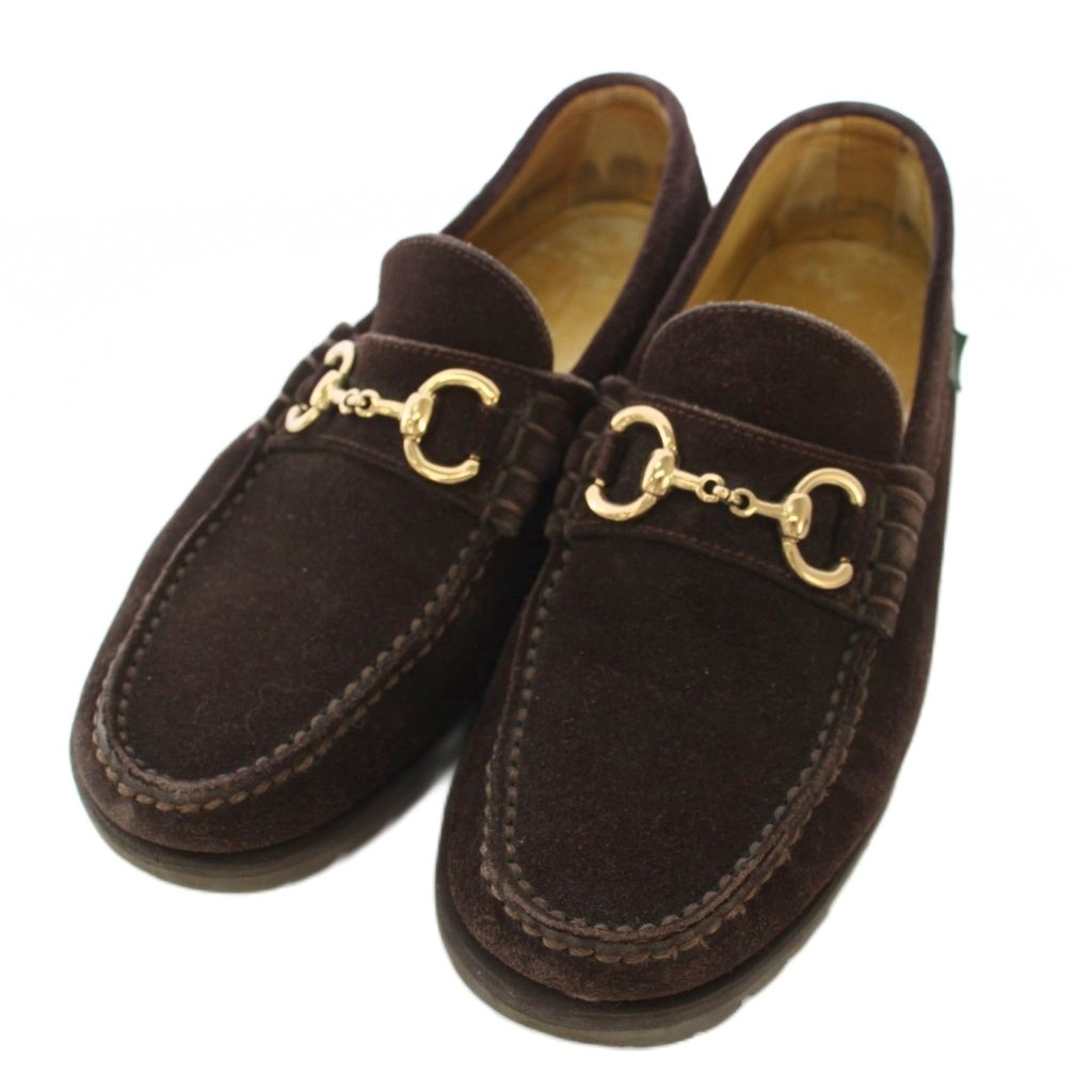 Paraboot × UNITED ARROWS スエード ビットローファー 黒 Paraboot