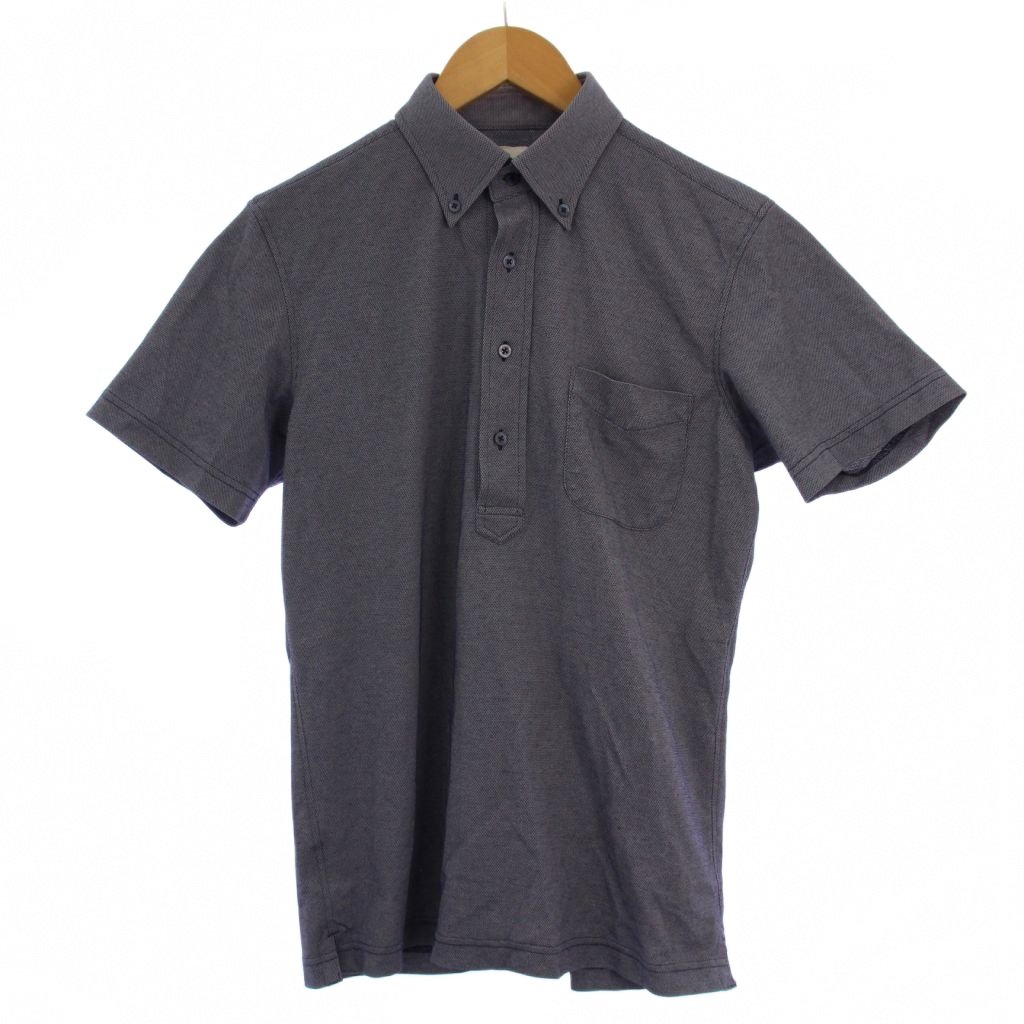 マッキントッシュ MACKINTOSH × トロッター TROTTER ポロシャツ 半袖 ボタンダウン 38 ネイビー H1M77-188-28 /BM メンズ