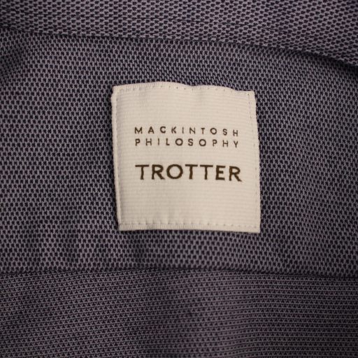 マッキントッシュ MACKINTOSH × トロッター TROTTER ポロシャツ 半袖 ボタンダウン 38 ネイビー H1M77-188-28 /BM メンズ