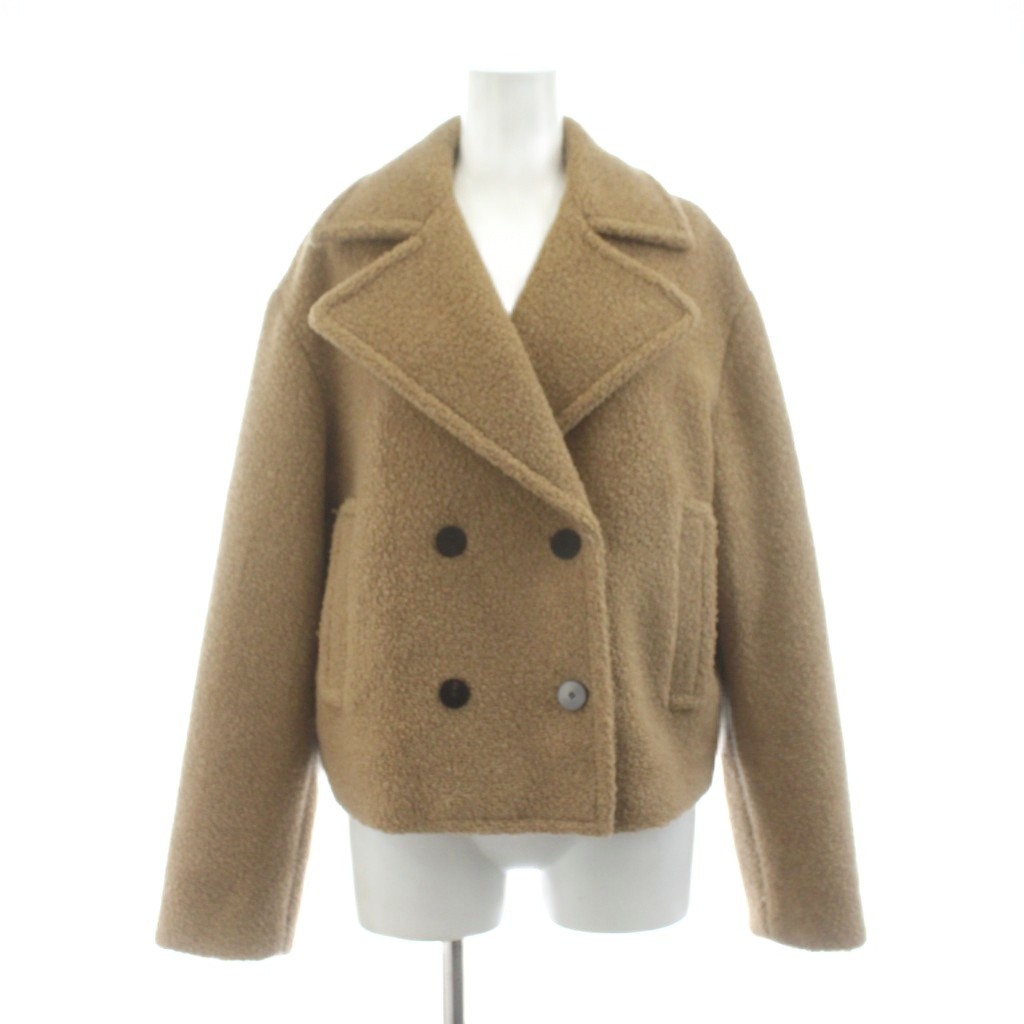 セオリー Theory 22AW TEDDY FLEECE FAUX FUR PEACOAT ピーコート P