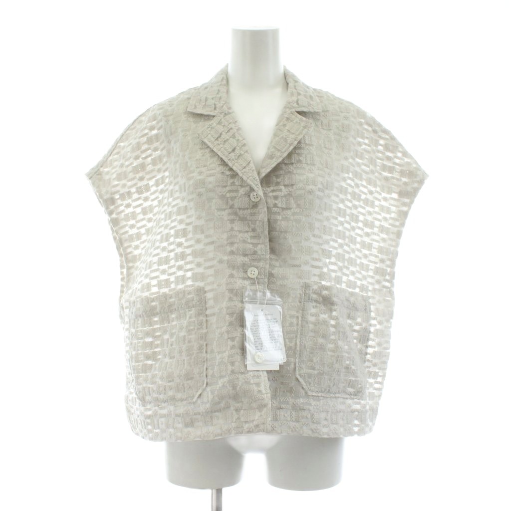 ♡BEAUTY&YOUTH♡シアージャガードショートスリーブブラウス♡シンプル