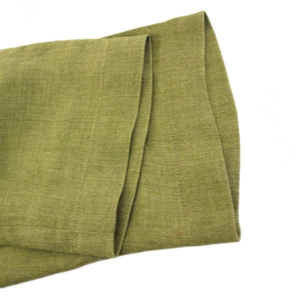 マックスマーラステュディオ Max Mara Studio ダスターコート チェスターコート アウター ロング リネン 36 カーキ 612101216 /KH レディース