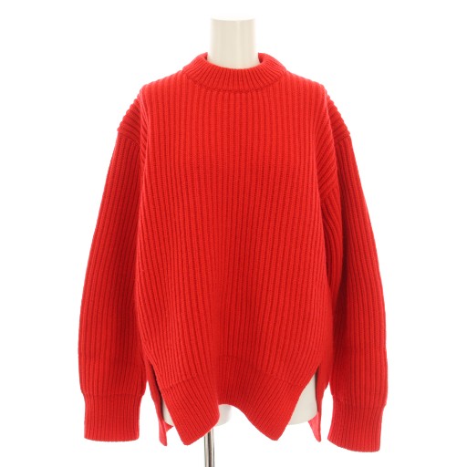 ジルサンダー JIL SANDER 22AW サイドスリットニット セーター クルー 