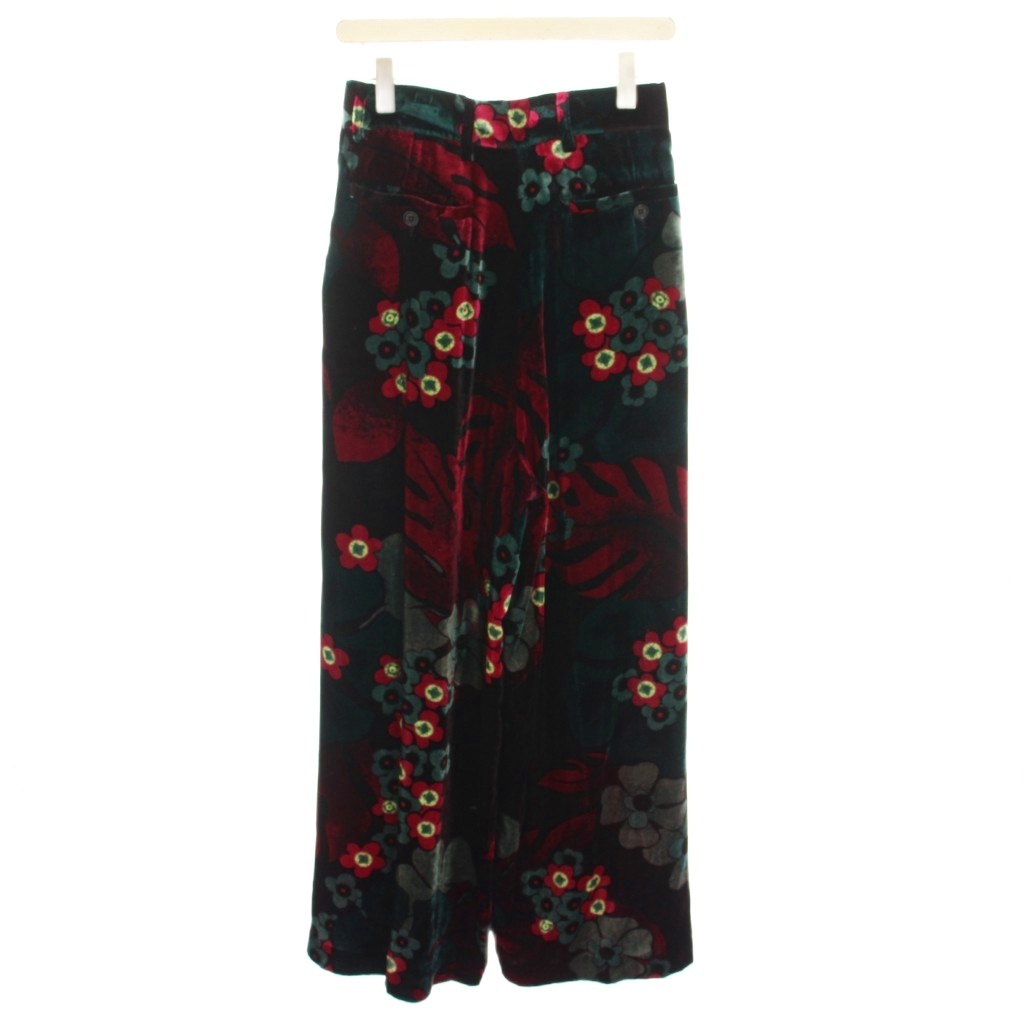 ドリスヴァンノッテン DRIES VAN NOTEN フローラルプリントベルベット 