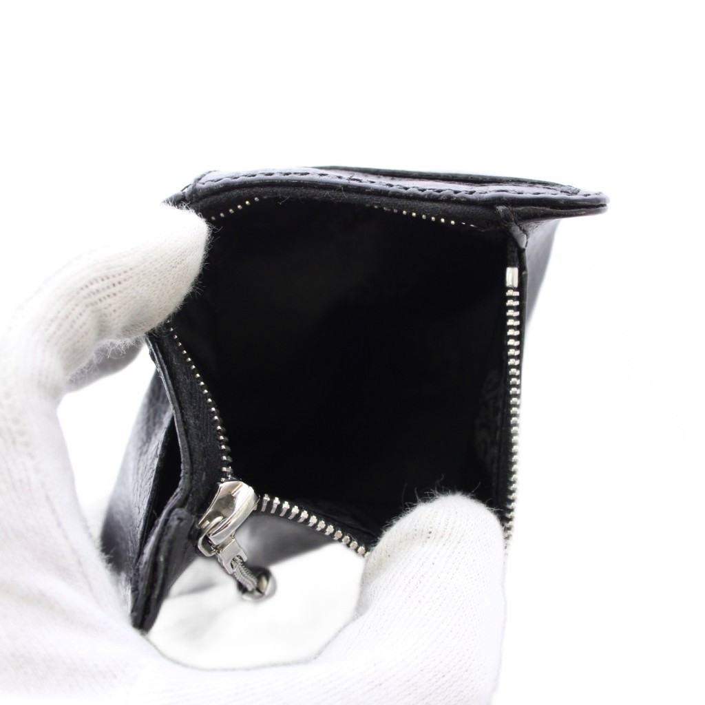 クロムハーツ CHROME HEARTS BABY BANK ROBBER WALLET コインケース 小銭入れ レザー 黒 /KH メンズ  081-102601090698 | ベクトルパーク