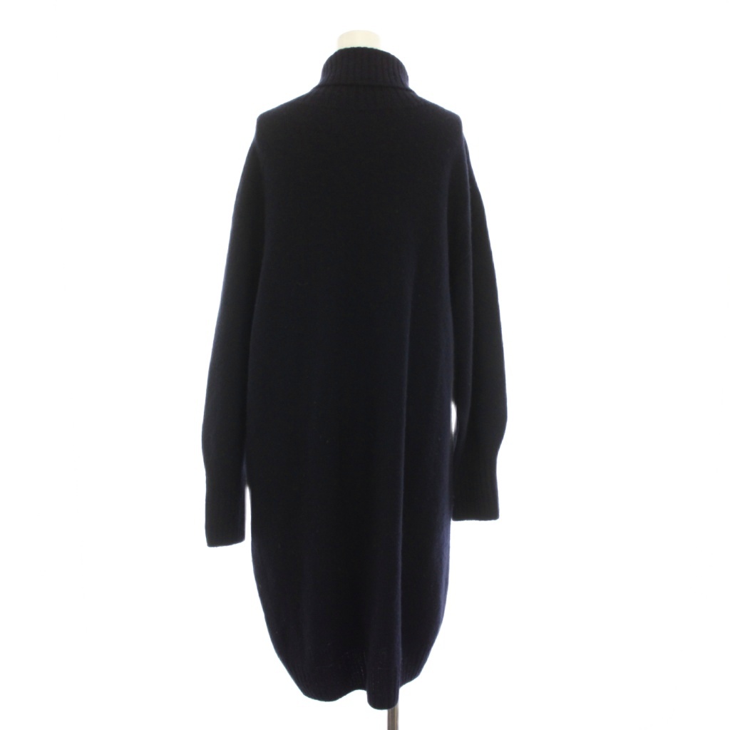 イエナ IENA ウールカシミヤハイネックチュニックプルオーバー ニット ワンピース 長袖 紺 ネイビー 21080900724030 /YM レディース