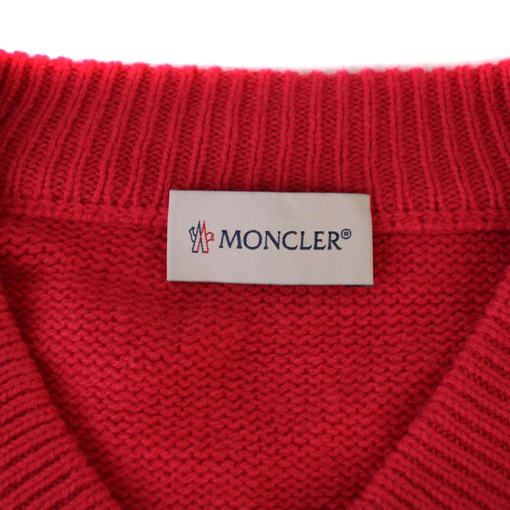 美品　モンクレール　セーター　Lサイズ　毛玉等無し モンクレール MONCLER SCOLLO A V TRICOT ニット セーター 長袖 V