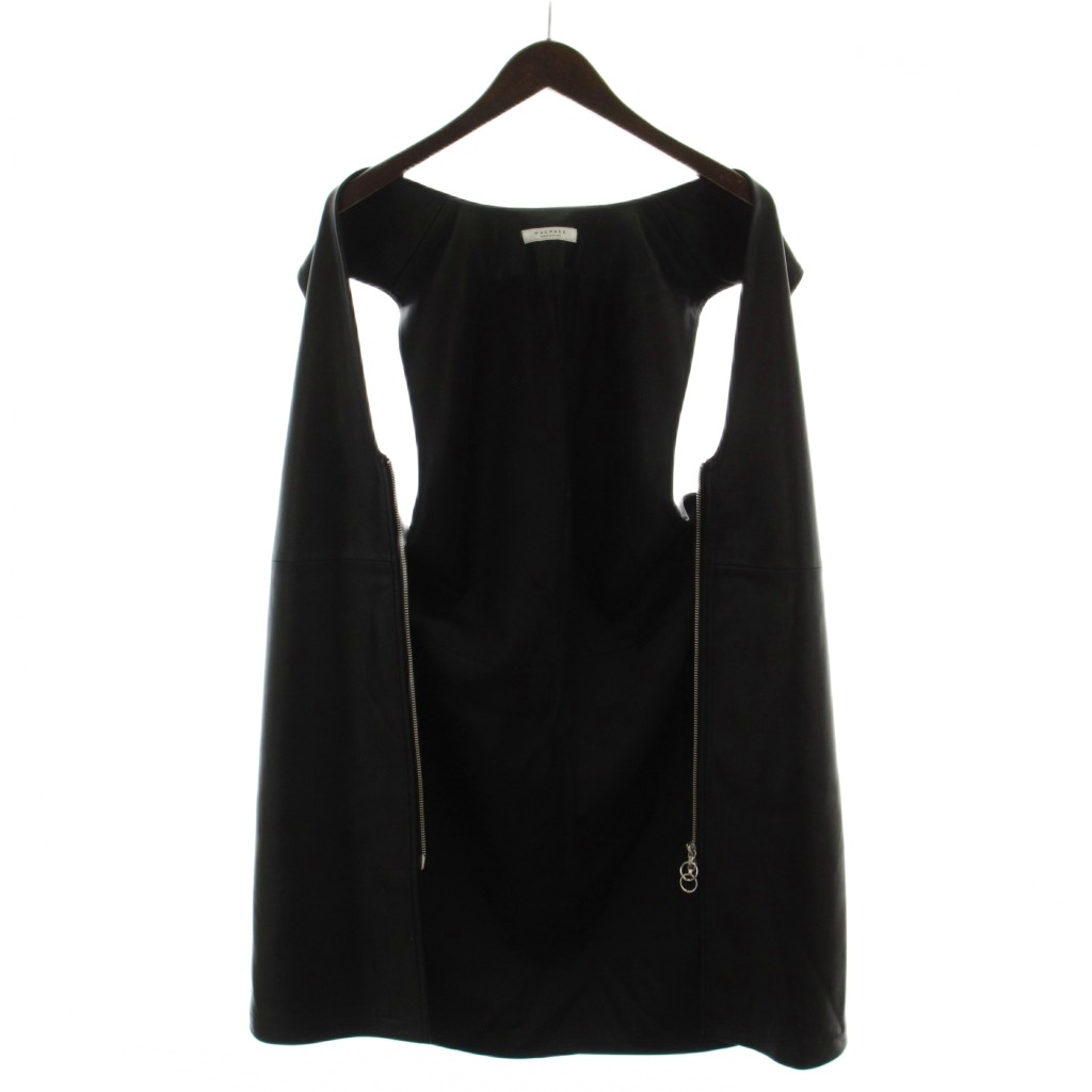 マカフィー MACPHEE トゥモローランド 22AW フェイクレザー ロングジレ 