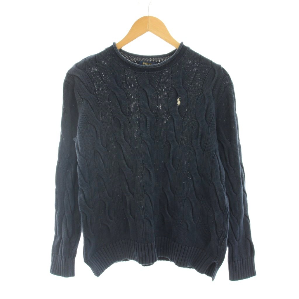 ポロ ラルフローレン POLO RALPH LAUREN ニット セーター M 紺 