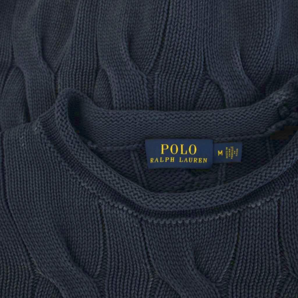ポロ ラルフローレン POLO RALPH LAUREN ニット セーター M 紺 