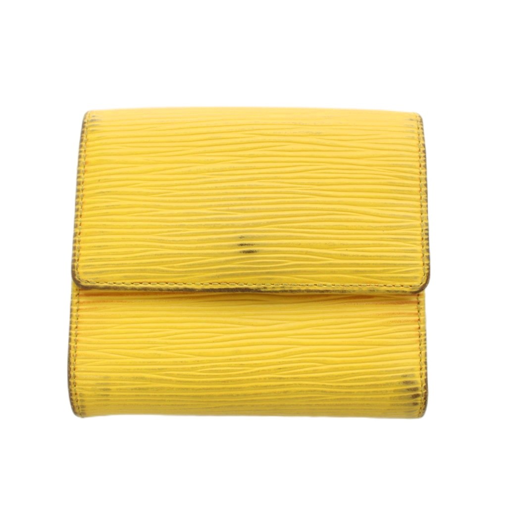 ルイヴィトン LOUIS VUITTON エピ ポルトモネ ビエ カルトクレディ 財布 二つ折り 小銭入れ 黄 イエロー M63489 /AN ■OH レディース