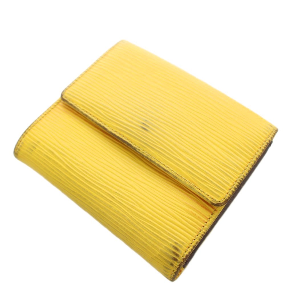 ルイヴィトン LOUIS VUITTON エピ ポルトモネ ビエ カルトクレディ 財布 二つ折り 小銭入れ 黄 イエロー M63489 /AN ■OH レディース