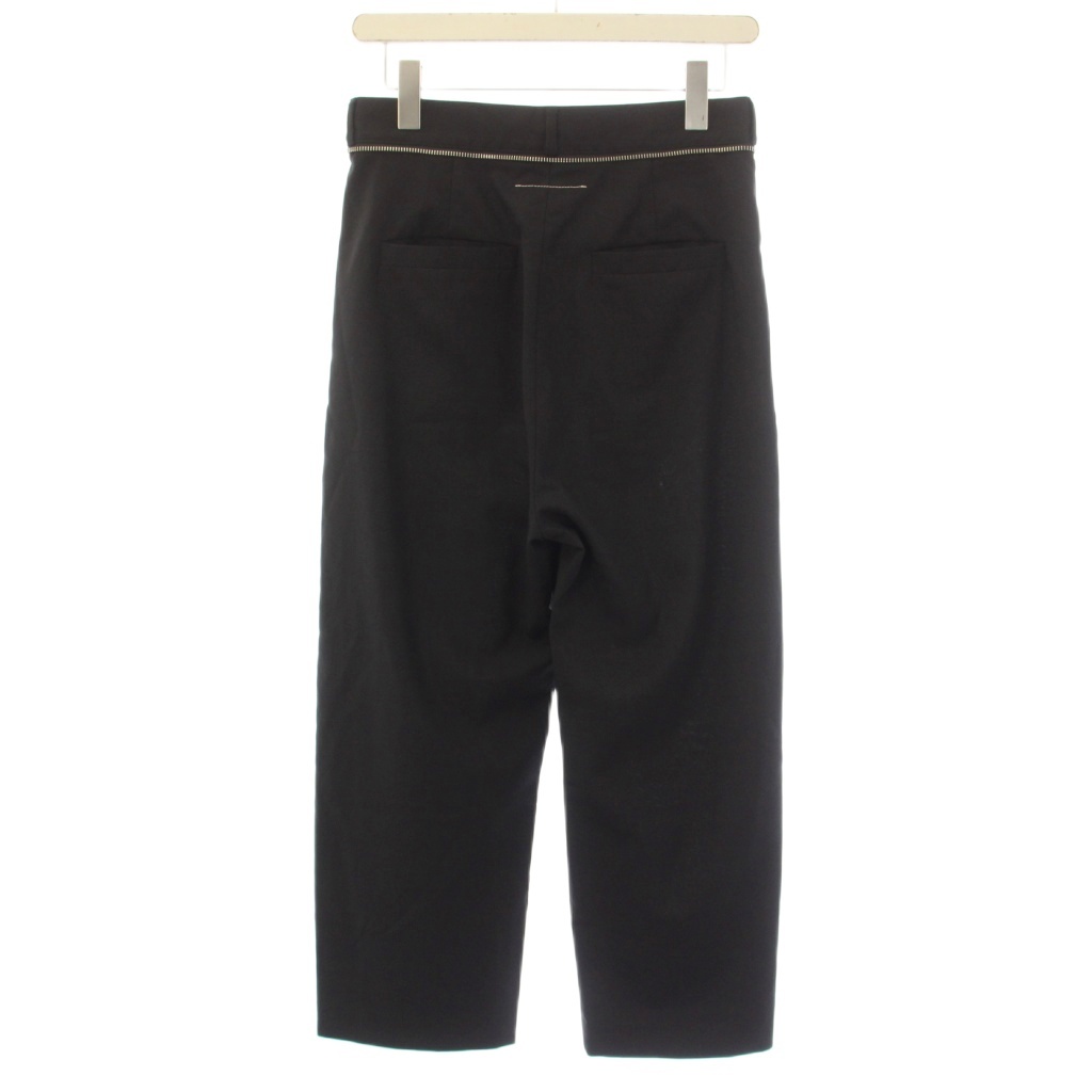 エムエムシックス メゾンマルジェラ MM6 Maison Margiela ジップデザインパンツ スラックス 40 黒 S62KB0047 S52747 /KH レディース