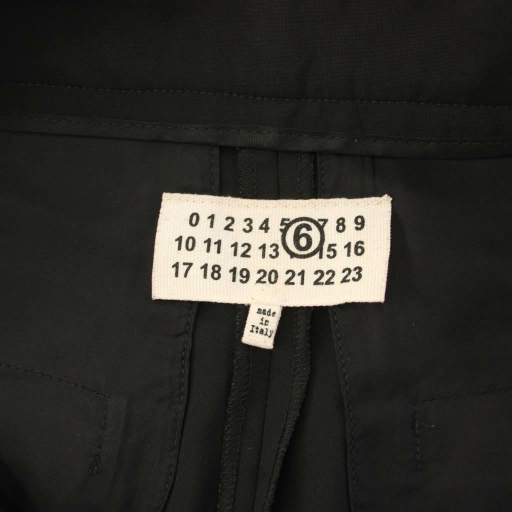 エムエムシックス メゾンマルジェラ MM6 Maison Margiela ジップデザインパンツ スラックス 40 黒 S62KB0047 S52747 /KH レディース