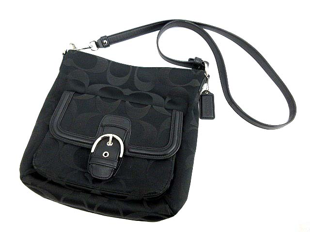 コーチ COACH ショルダーバッグ シグネチャー キャンバス F25288 黒 