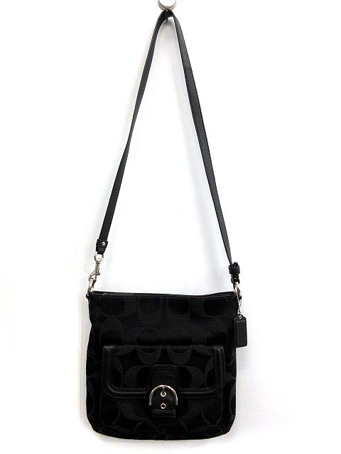 コーチ COACH ショルダーバッグ シグネチャー キャンバス F25288 黒 