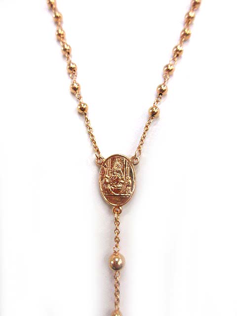 【極美品】DOLCE&GABBANA ロザリオ クロスネックレス 販売証明書付 DOLCE&GABBANA ドルチェ＆ガッバーナ ブランド ネックレス