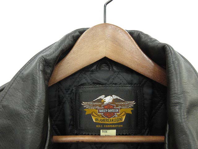 【馬革☆ホースハイド】ハーレーダビッドソン ライダースレザージャケット ハーレーダビッドソン HARLEY DAVIDSON ライダース ジャケット
