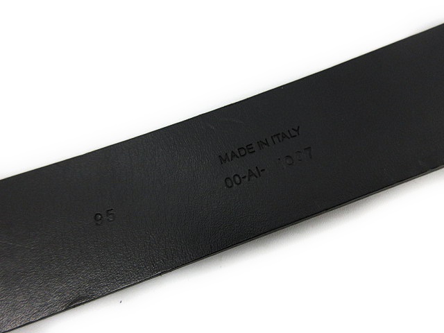 ディオールオム Dior HOMME ベルト レザー バックル 95 黒