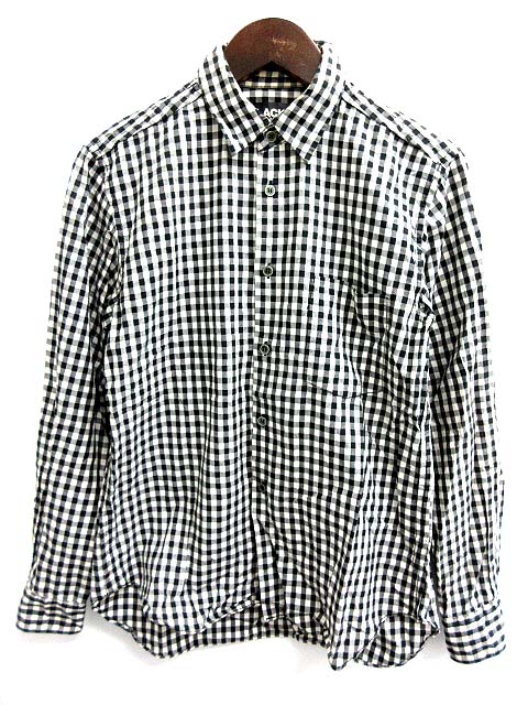 コムデギャルソン 図太く ナロークラシック ギンガムチェックシャツ  